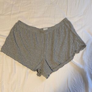 Women's Gray Pajama Shorts